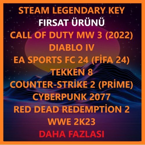  V.İ.P Legendary Steam Random Key + GARANTİ